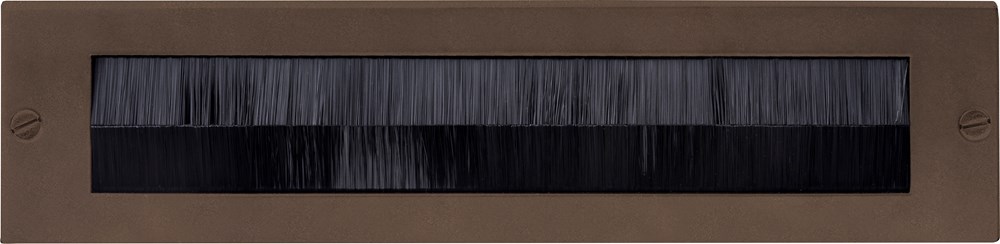 Tochtborstel zonder klep, rvs