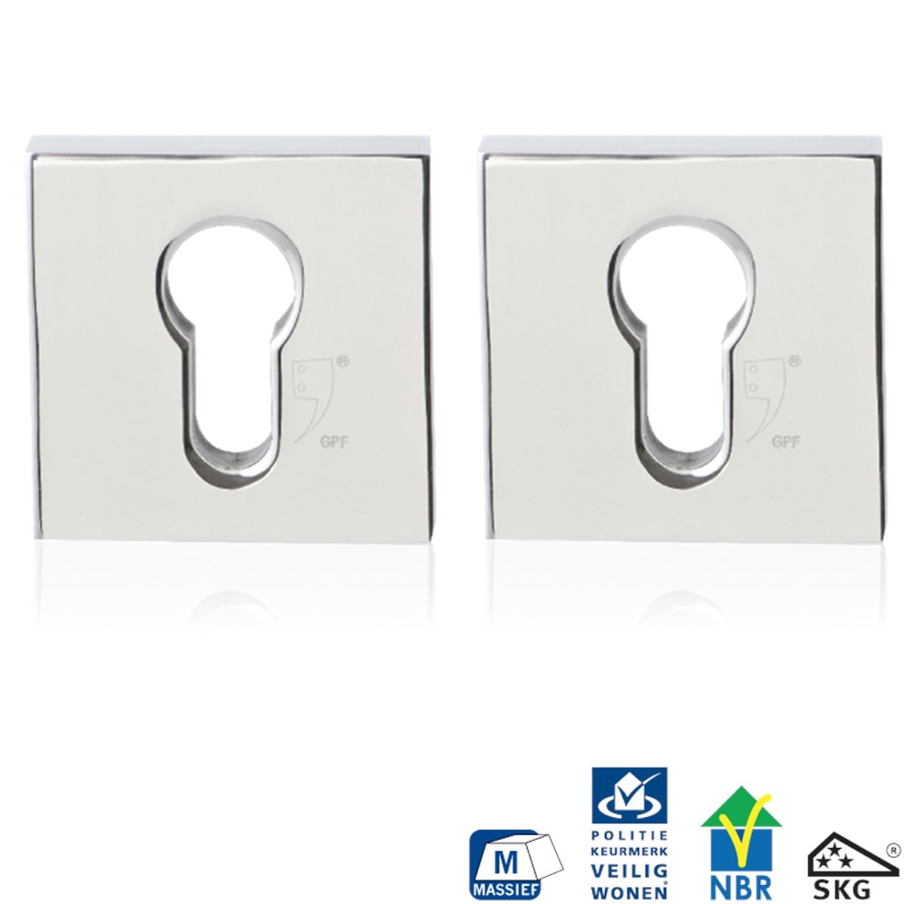 RVS gepolijst, Grijs, RVS, PC, Ja, set, Zakelijk & sportief, Nee, Veiligheidsrozet inclusief bevestiging voor deurdikte 40mm en 56mm GPF981549199.png