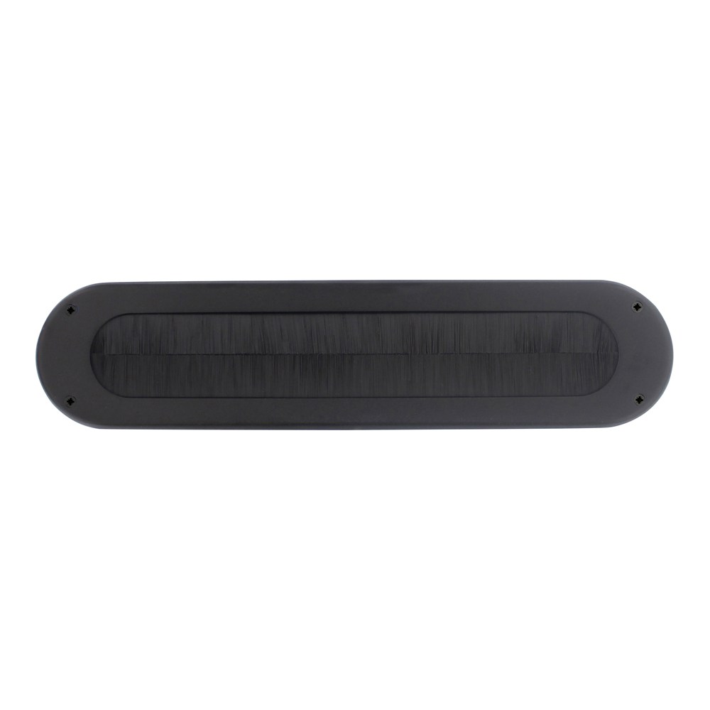 TOCHTWERING OVAAL 340X80MM RVS/ZWART