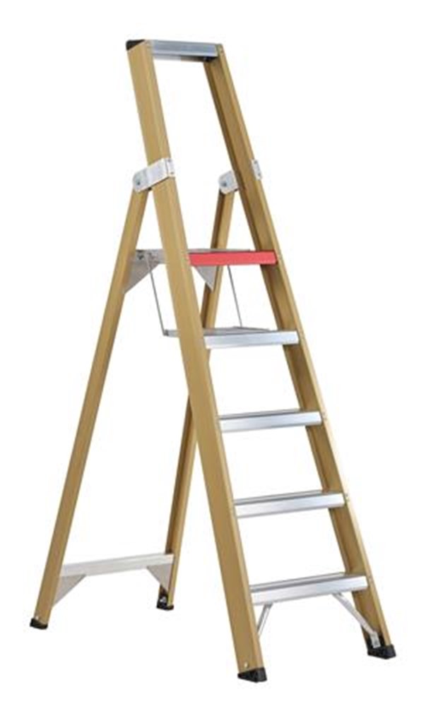 Trap enkel, aluminium gecoat