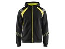 Blaklader Hooded Sweater High Visibility 3433 Zwart/Geel XXL 343311589933.jpg