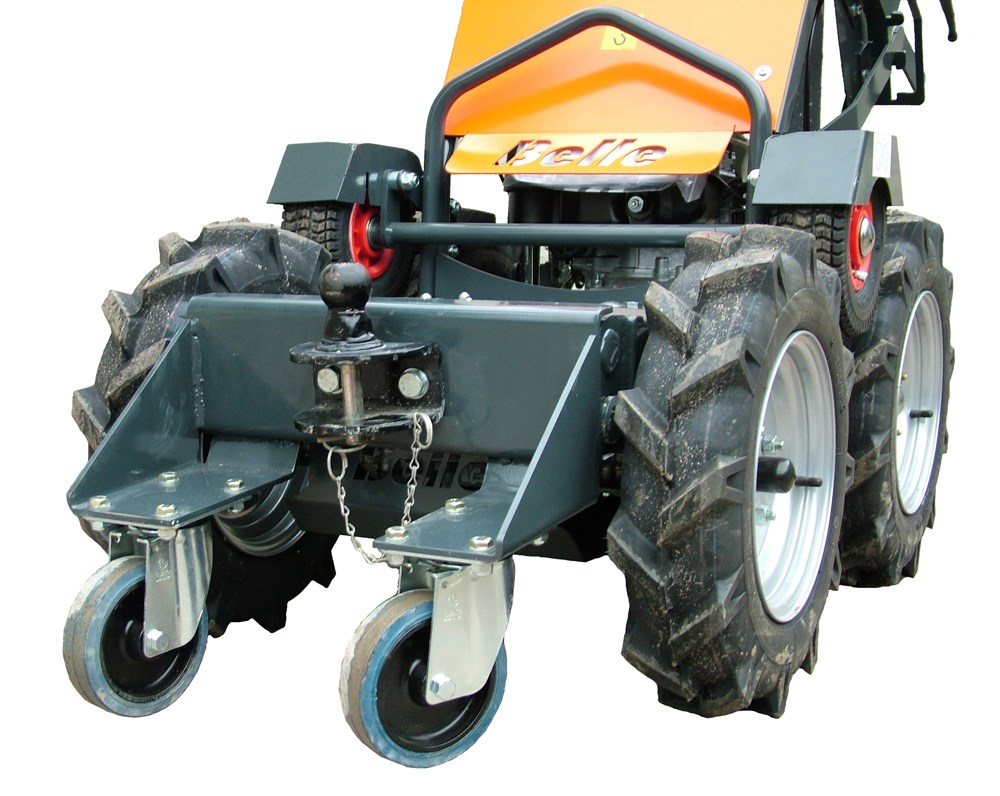 Minidumper towing hitch