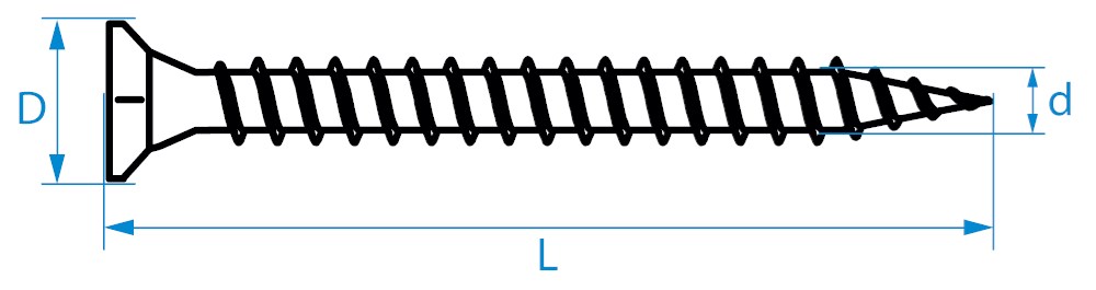 spaanplaatschroef verzinkt basicpro-4 spaanplaatschroef verzinkt basicpro-4