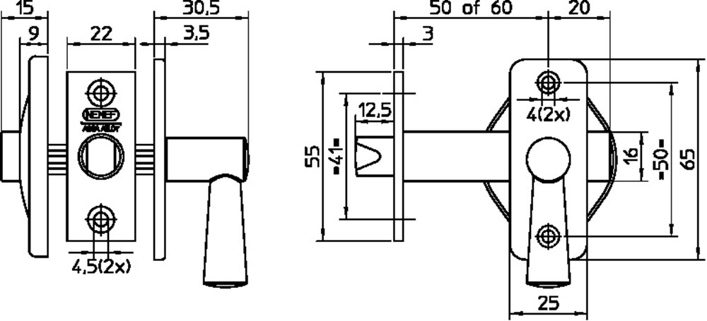 Afbeelding voor WC GRENDEL 2705/4-50MM 2705/4-50 mm