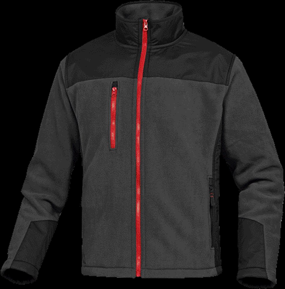 Fleece jack, polyester/katoen