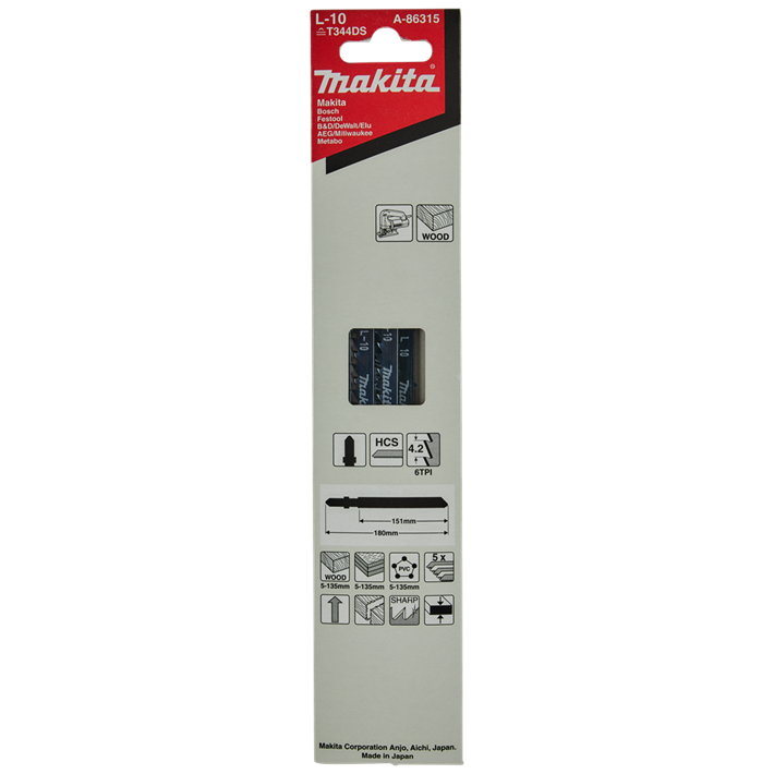 Afbeelding Makita decoupeerzgb hout 151mm t744d A-86315