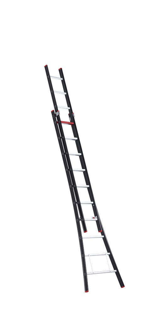 Afbeelding voor: Opsteekladder 2-delig, aluminium gecoat