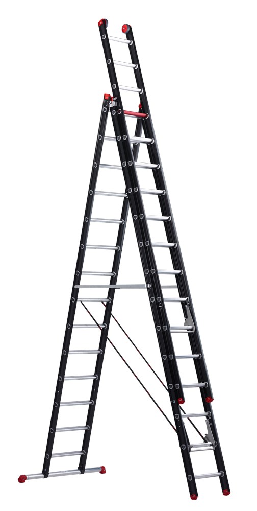 Afbeelding voor: Reformladder 3-delig, aluminium gecoat