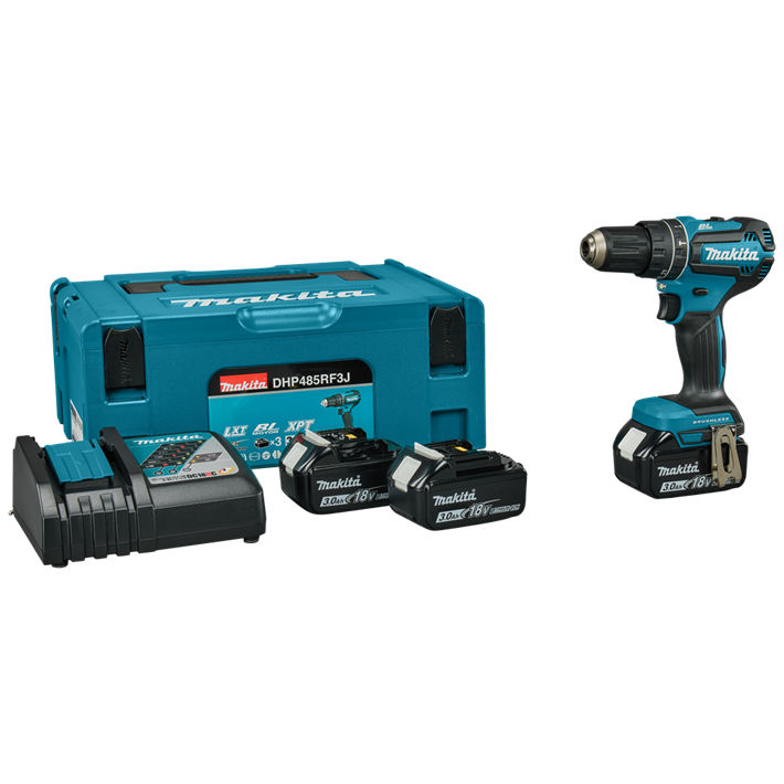 Afbeelding Makita 18 v klopboor-/schroefmachine DHP485RF3J