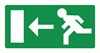 Pictogram vluchtweg links