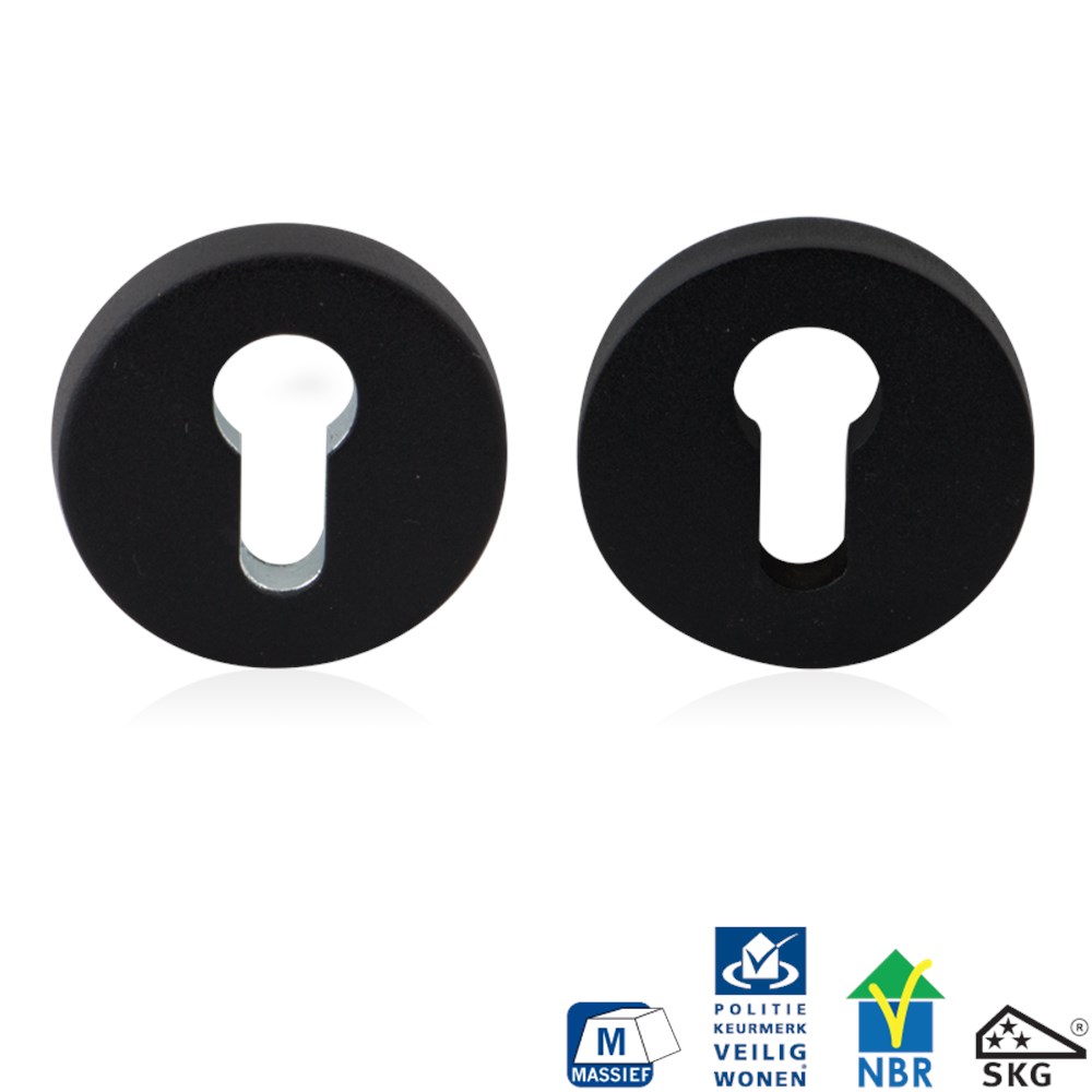 Zwart, Zwart, RVS, PC, Ja, 10 mm, 55 mm, 55 mm, RAL 9005, set, Modern, Nee, Veiligheidsrozet inclusief bevestiging voor deurdikte 40mm en 56mm GPF882061199.png