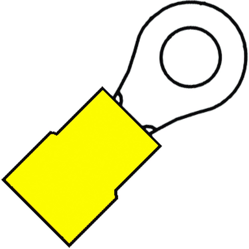 kabelschoen ring geisoleerd geel-1 kabelschoen ring geisoleerd geel-1