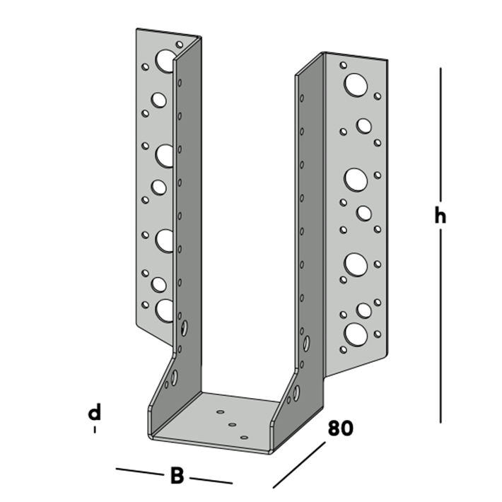 Afbeelding tekening GB raveeldrager zwaar sv-2 500