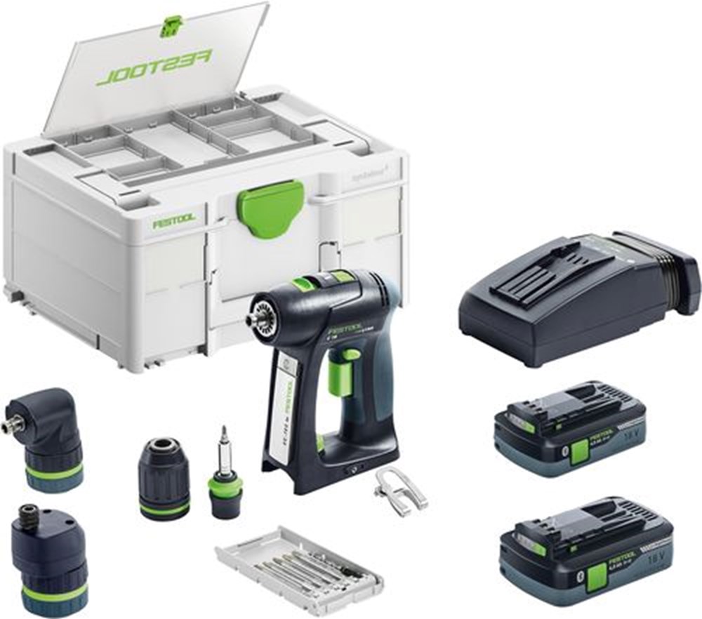 FESTOOL ACCU SCHROEFBOORMACHINE C 18 HPC4,0 I-SET (1)