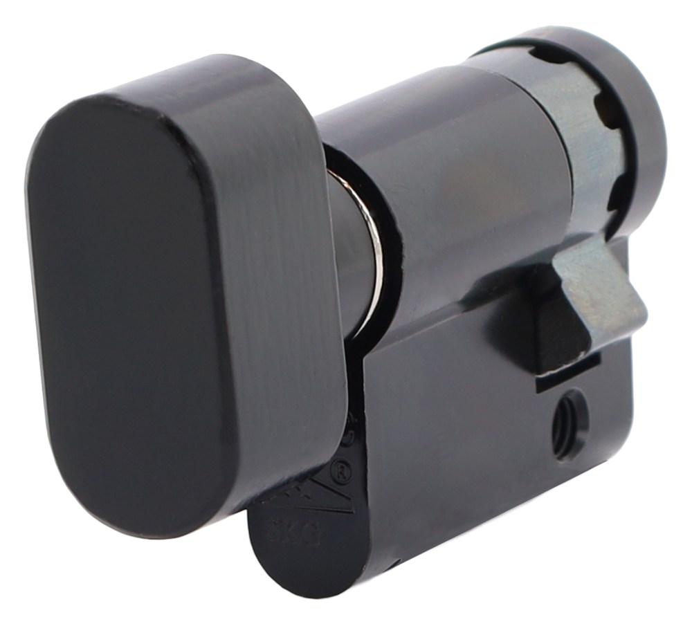 Profielcilinder knop zwart Profielcilinder knop zwart