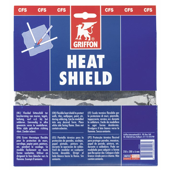 1249552 GR Heat Shield 25 x 19 cm Multi language