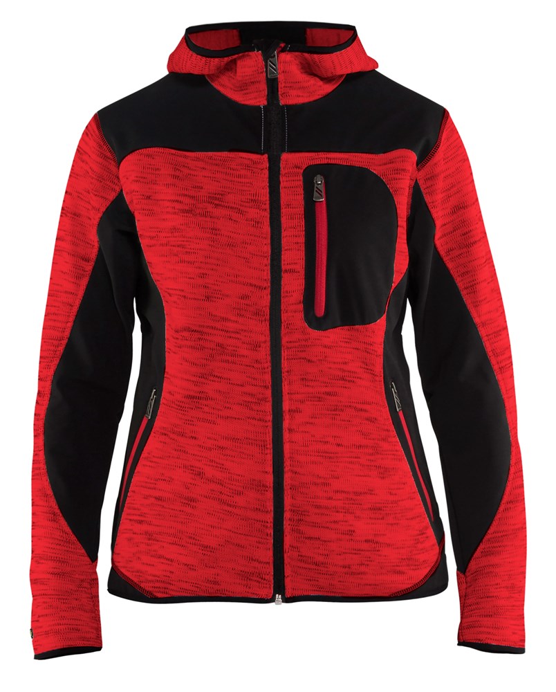 Monetair Leeg de prullenbak Koning Lear Blaklader vest dames 4931-2117 rood/zwart mt S met softshell | Polvo bv