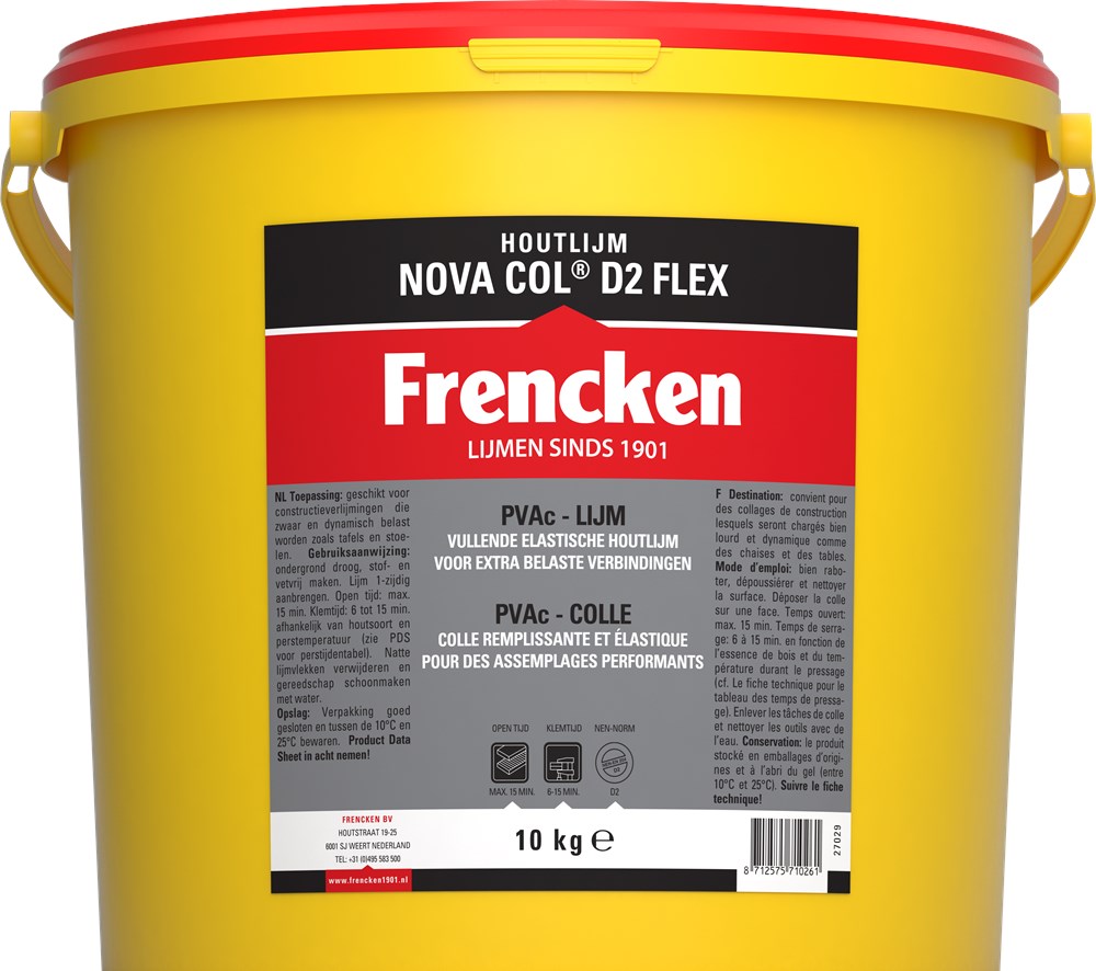 Afbeelding voor Houtlijm NovaCol D2 Flex