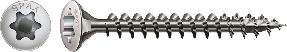 Spaanplaatschroef lenskop torx, rvs A2