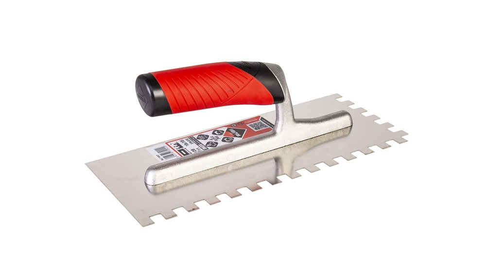 Afbeelding voor RVS lijmspaan met rubiflex open greep