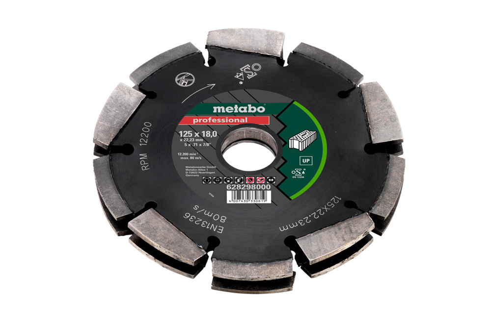 Metabo 125mm 2-row Universal Wall Chaser Blade