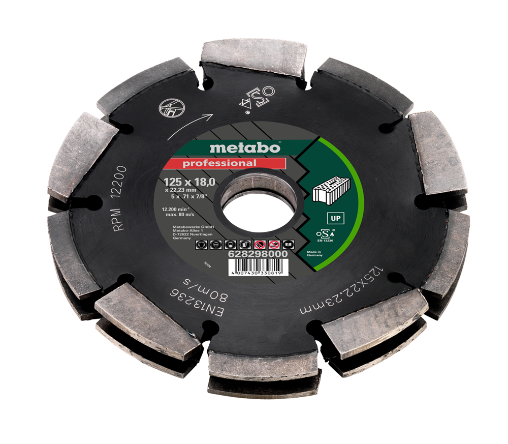 Metabo 125mm 2-row Universal Wall Chaser Blade