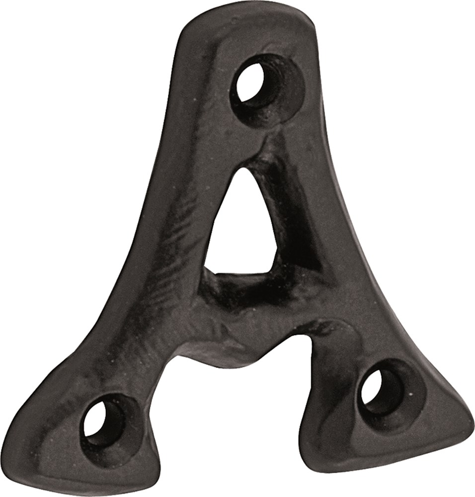 Huisnummer, staal gelakt