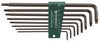 Set lange inbussleutels Torx kogelkop