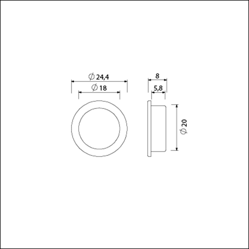 kruklagerring nylon ami-2 kruklagerring nylon ami-2