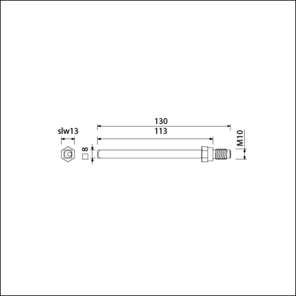 Wisselquickstift 8x130  900645