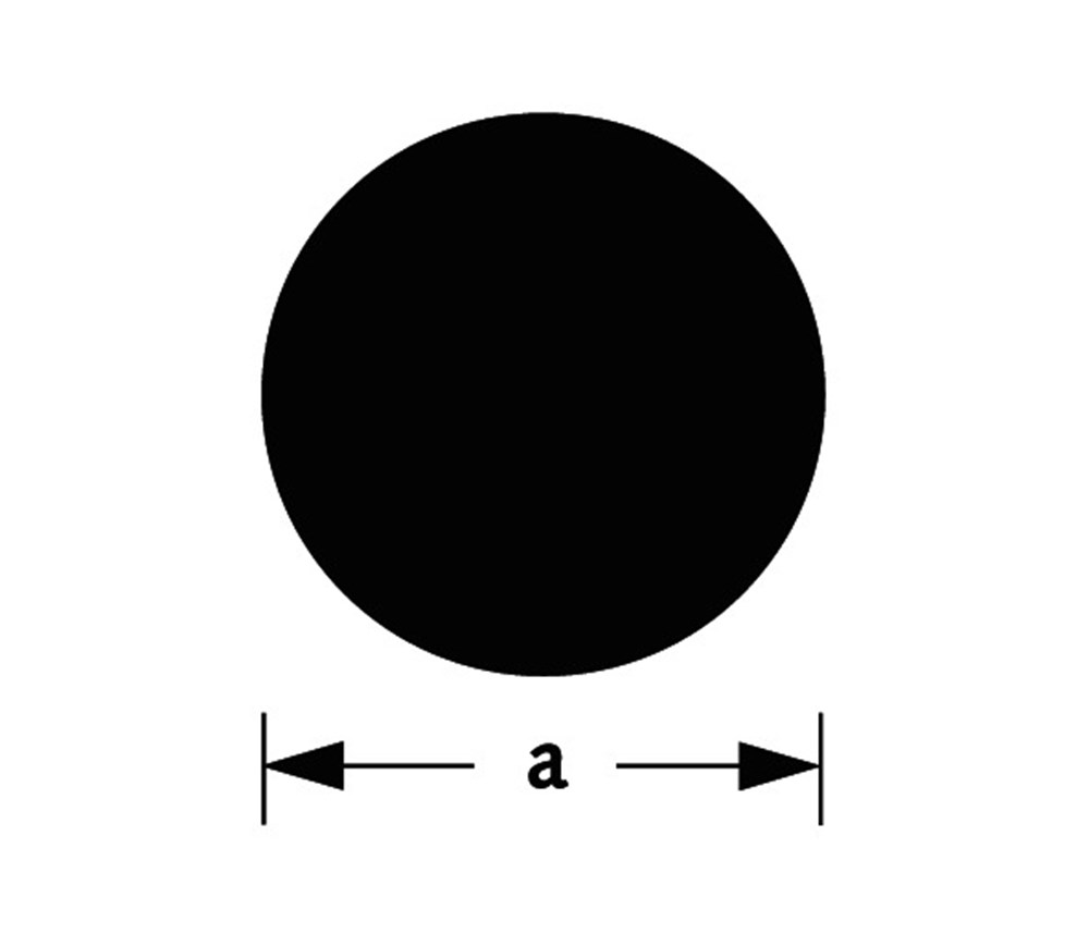 Staf rond, aluminium