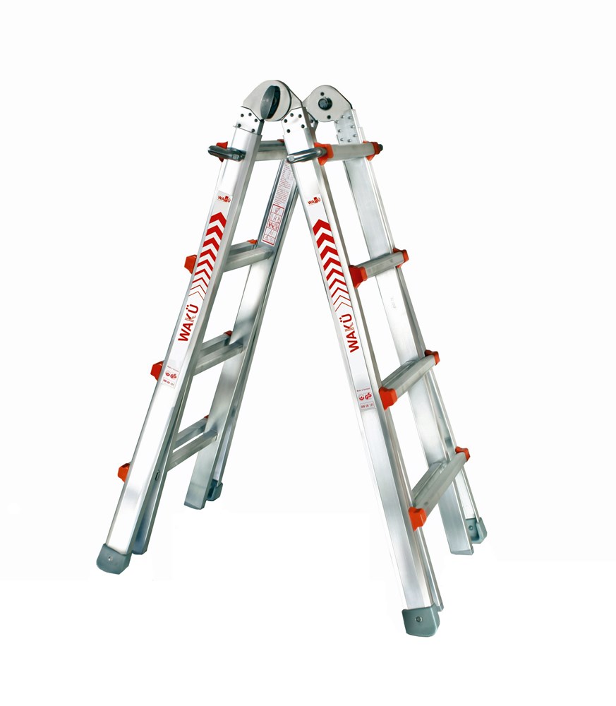 vouwladder telescoop alu.ongecoat waku-3 vouwladder telescoop alu.ongecoat waku-3