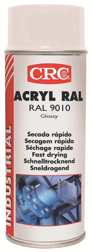 CRC Acryl RAL 9010 Pure White, Spray 400 ml