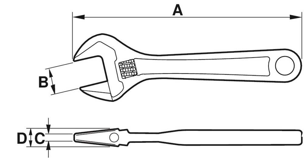 Afbeelding voor ADJUSTABLE WR. 9031 THIN JAWS 9029-T/9031-T