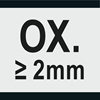 Stoomontlaten ≥ 2mm Stoomontlaten ≥ 2mm