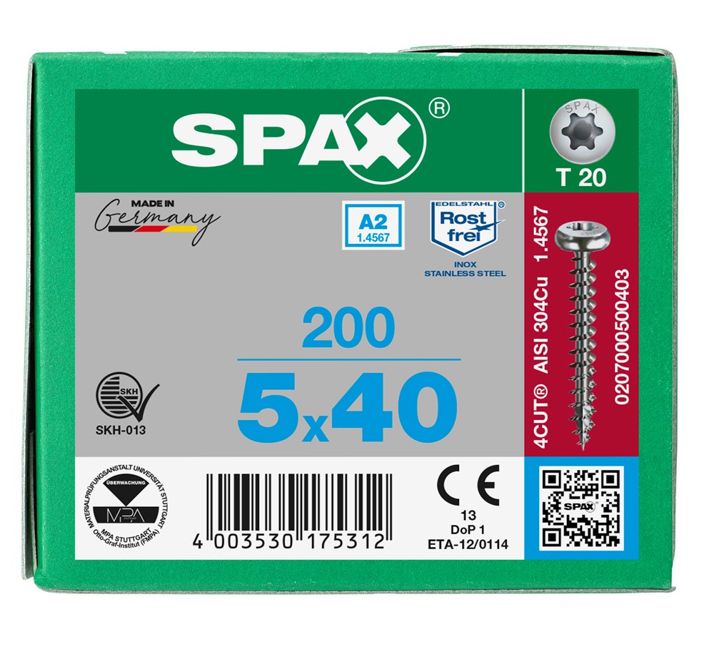spaanplaatschroef rvs a2 spax-6 spaanplaatschroef rvs a2 spax-6