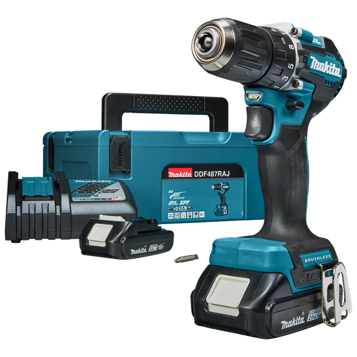 Afbeelding Makita 18 v boor-/schroefmachine DDF487RAJ