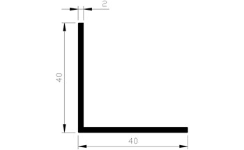 776242080 Hoekprofiel, aluminium 776242080 Hoekprofiel, aluminium