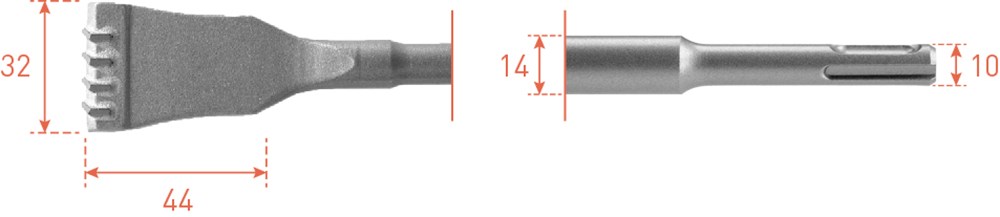 SDS-PLUS HM-TANDBEITEL, 32X125