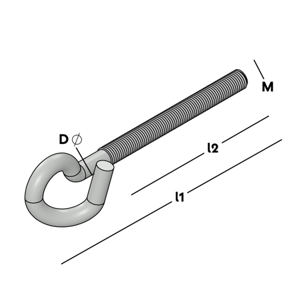 schommelhaak metrisch draad rvs a2-2 schommelhaak metrisch draad rvs a2-2