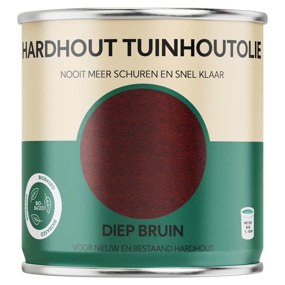 HARDHOUT TUINHOUTOLIE DIEP BRUIN (1)