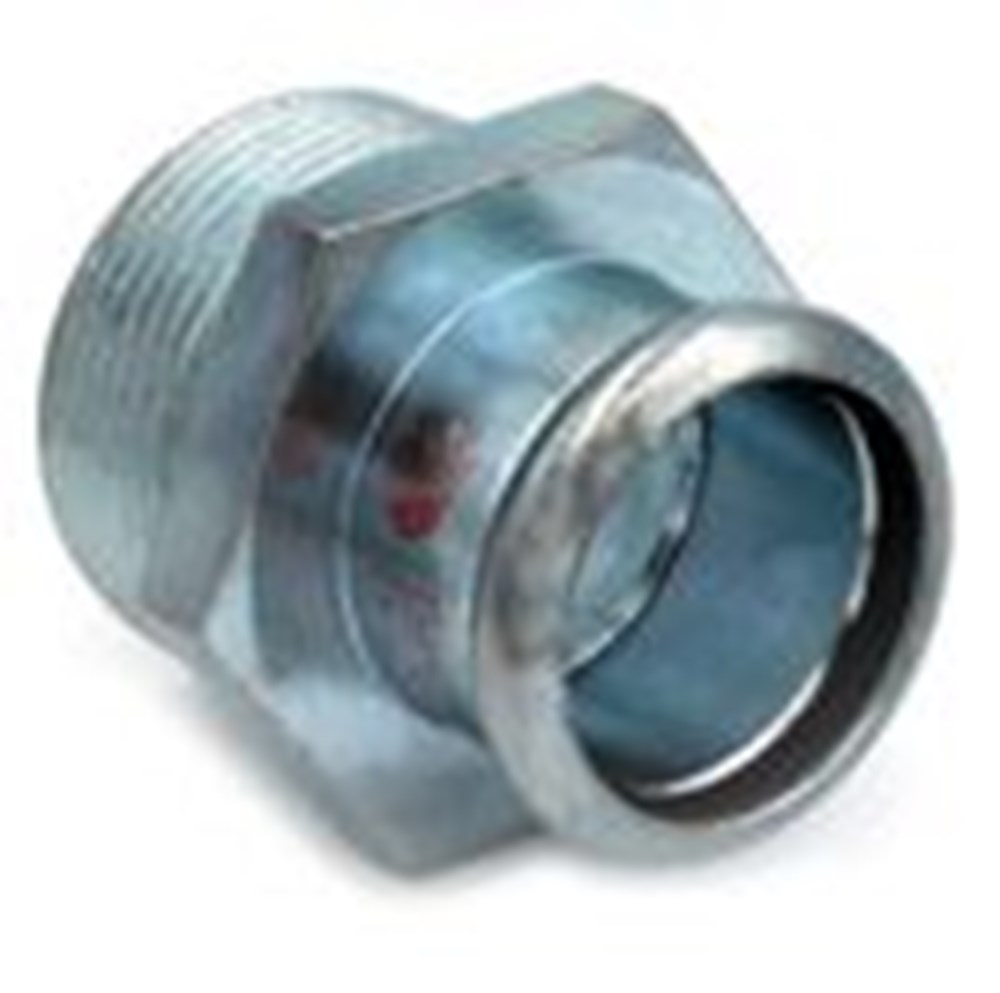 Puntstuk buitendraad x pers, staal verzinkt