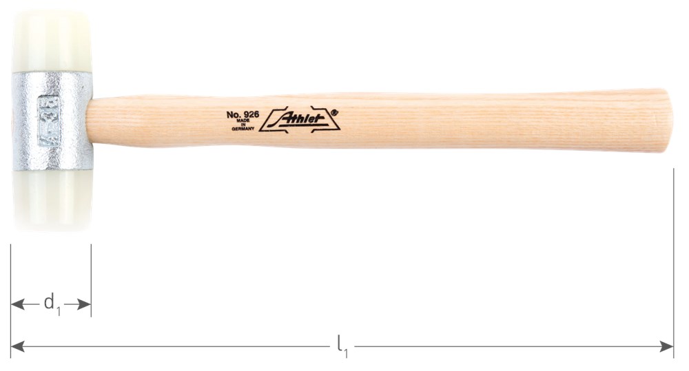 ATHLET NYLONHAMER MET ESSEN STEEL, GR. 4Xø35 ATHLET NYLONHAMER MET ESSEN STEEL, GR. 4Xø35