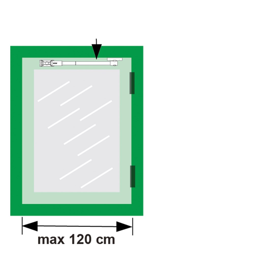telescoop uitzetter staalwit/wit axa-3 telescoop uitzetter staalwit/wit axa-3