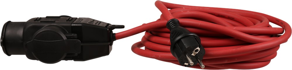 verdeelblok rubber 3-voudig met kabel-3 verdeelblok rubber 3-voudig met kabel-3