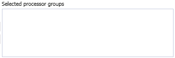 5. Selected processor groups