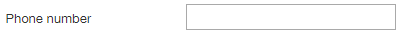 5. Phone number