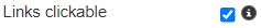 7. Links clickable