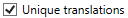 3. Unique translations