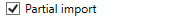 2. Partial import